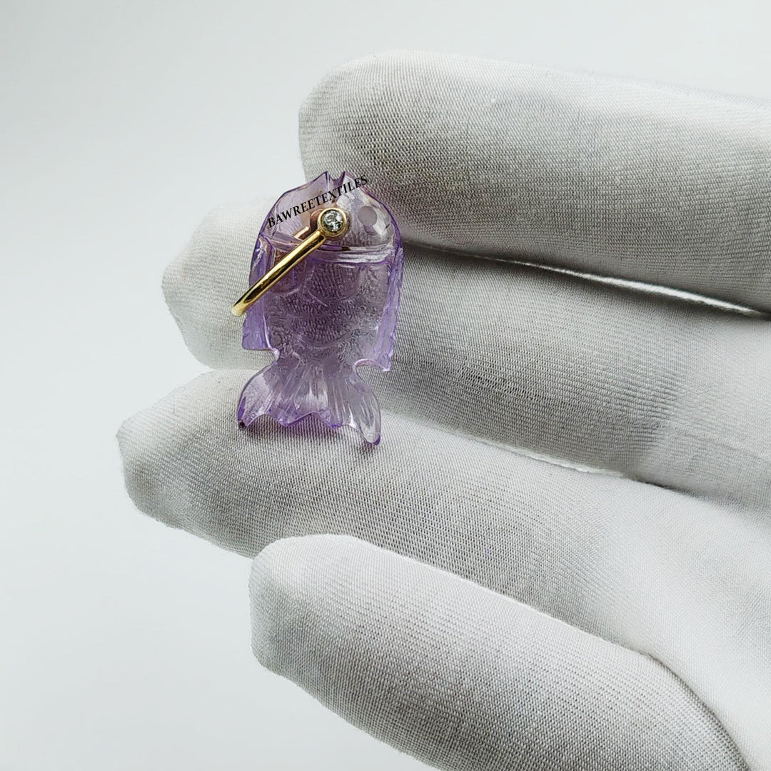 14K Yellow Gold Pendant or Charm Holder, Helping Hand Charm Holder, Charm Holder, Figa hand Charm Holder Pendant, Hand Holding or charm