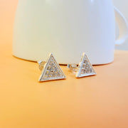 14KGold Tiny Triangle Earring Triangle Stud Earring Tiny Triangle Stud Earring Geometric Stacking Earring Triangle Earring Geometric Earring