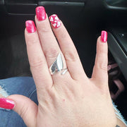 925 Sterling Silver Ring, Silver Wrap Ring, Wide Ring, Chunky Ring, Minimalist Ring, Trendy Ring, Abstract Geometric Rings, Adjustable Rings