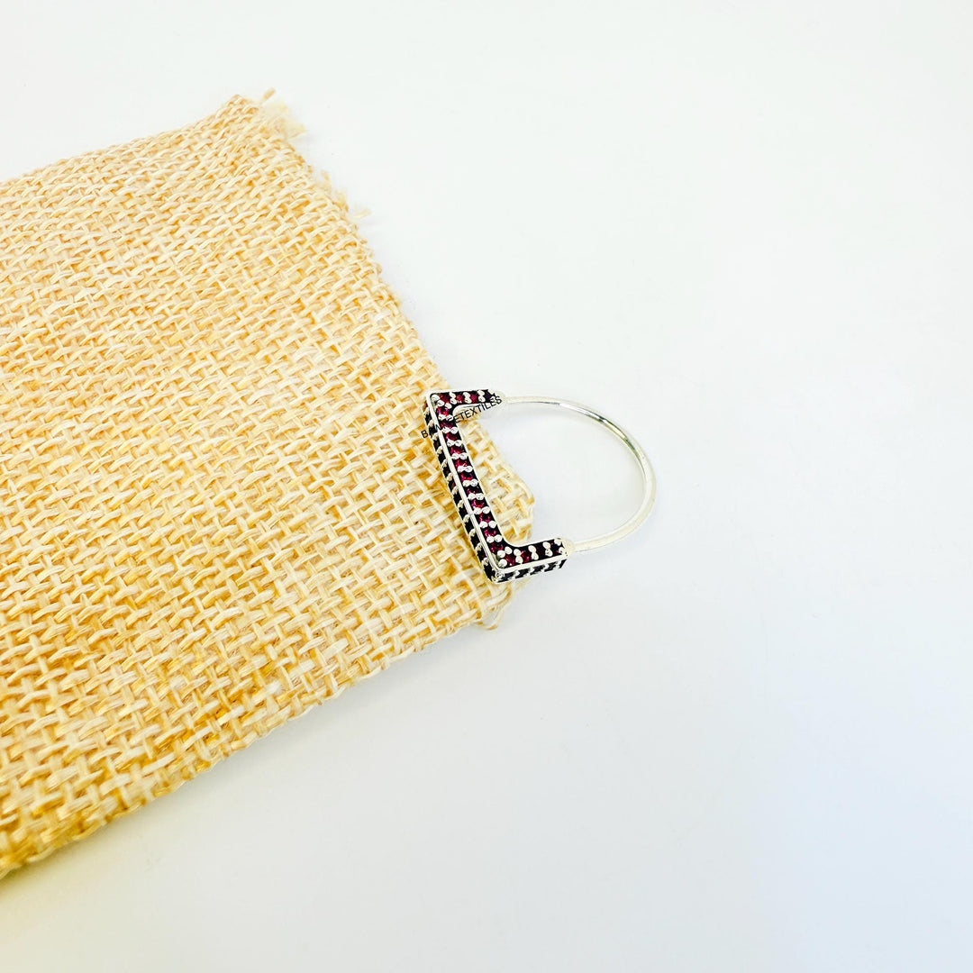 14K Gold Square Silver Ring Geometric Jewelry Ring Geometric Ring Square Frame Ring Flat Top Thick Bar Ring Square Ring Dainty Nugget Ring