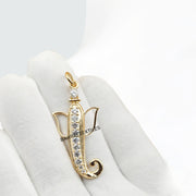 14KGold Hand Carved Stone Crystal Ganesh Pendant Unique Handmade Carving Ganesh Pendant Meditation Ganesh Charm Pendant Ganesh Charm Pendant