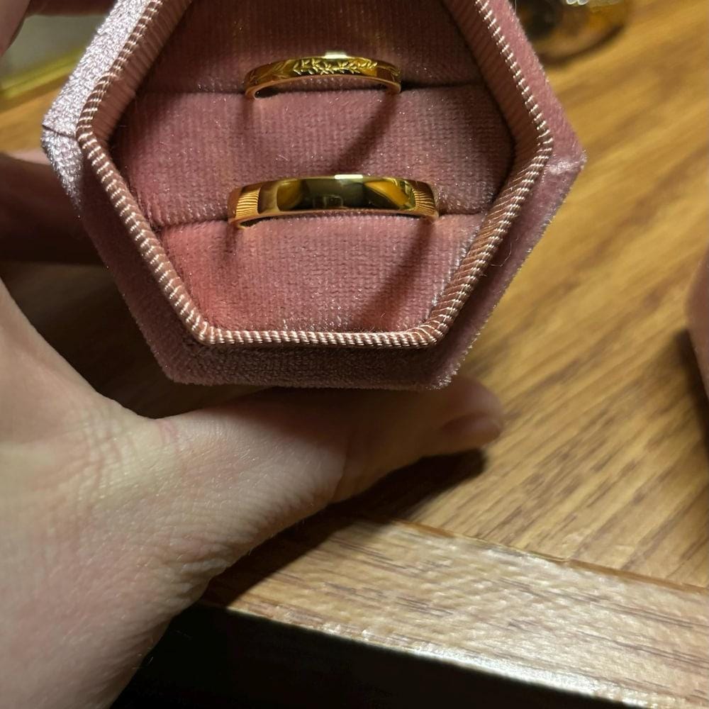 2pcs Couple Rings Set, Leaf Branch Men's Wedding Band, Leaf Unisex Wedding Band, Couple Wedding Ring For Men and Women, Anniversary Gift