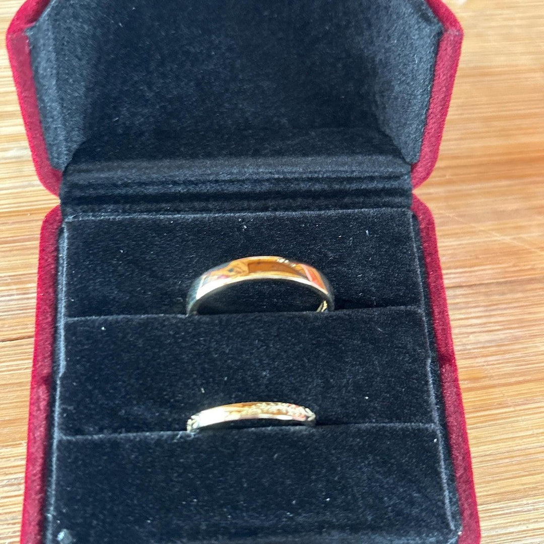 2pcs Couple Rings Set, Leaf Branch Men's Wedding Band, Leaf Unisex Wedding Band, Couple Wedding Ring For Men and Women, Anniversary Gift