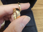 Couple Wedding Ring Set 2pcs Couple Rings Set Leaf Branch Mens Wedding Band Solid Gold Leaf Wedding Band For Men and Women Gift For Him