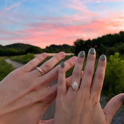 Vintage Floral Thick Band - Floral Gold Band Ring, Stacking Ring, Engagement Rings, Wedding Rings, Floral Crown Rings, Floral Ring For Women