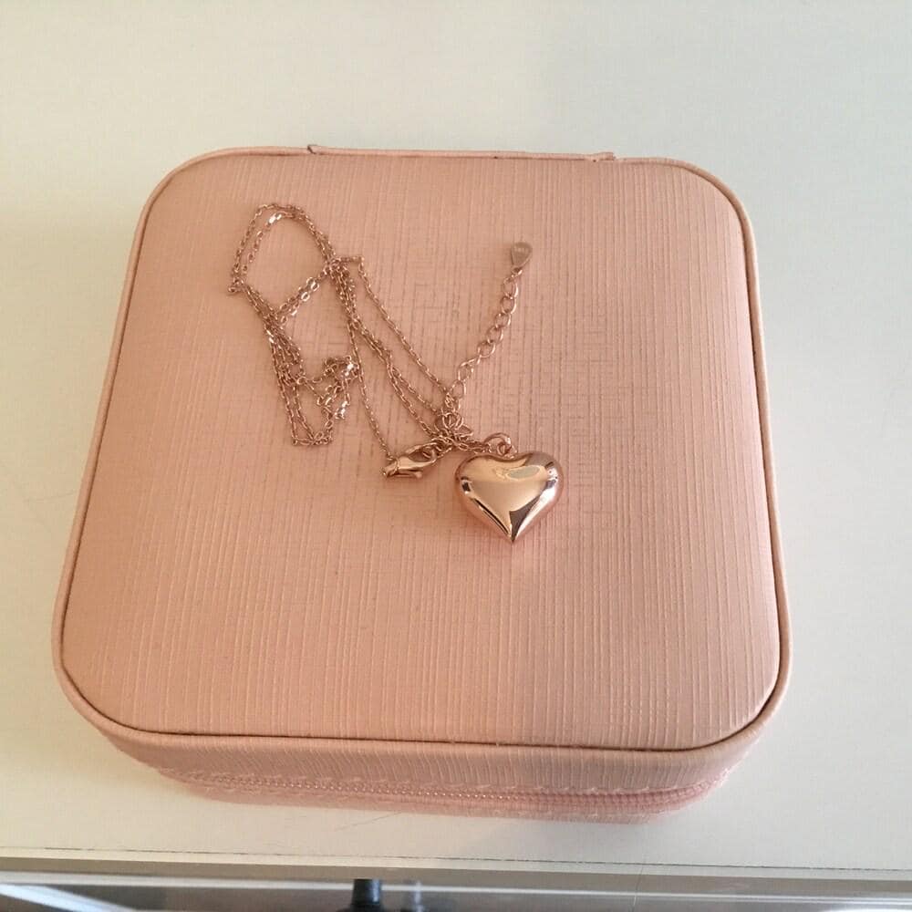 14K Real Gold Heart Cremation Urn Necklace, Personalized Ash Holder Heart Necklace, Memorial Urn Jewelry, Always İn My Heart Ash Pendant