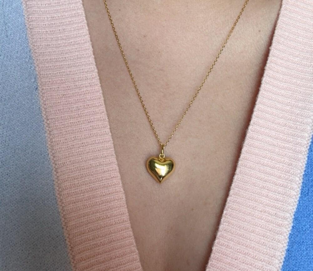 14K Real Gold Heart Cremation Urn Necklace, Personalized Ash Holder Heart Necklace, Memorial Urn Jewelry, Always İn My Heart Ash Pendant