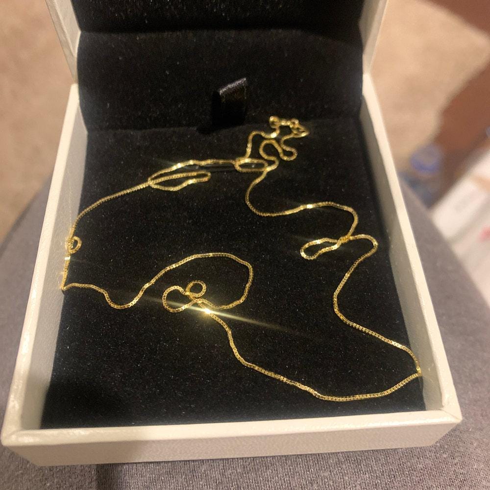 Gold Necklace, Solid Gold Chain, Tiny Gold Chain, Dainty Gold Chain, Solid Gold Necklace, Gift Necklace, 14k Solid Gold Necklace, Gold Chain