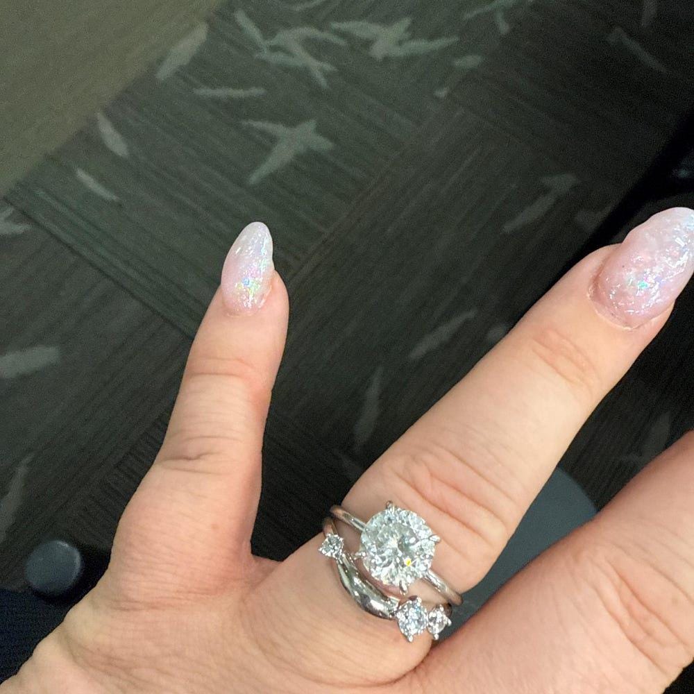 Curved Wedding Band, Ring with Scattered Simulated Round Diamond, Chunky Fluid curved Band Gold Vermeil Sterling Silver Ring, Stackable Band