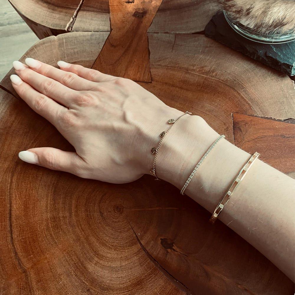 Bangle Bracelet Minimalist Bracelet Dainty Bracelet Solid Bangle Bracelet Vintage Bracelet Gift for Her Gold Bracelet Gold Bangle Bracelet