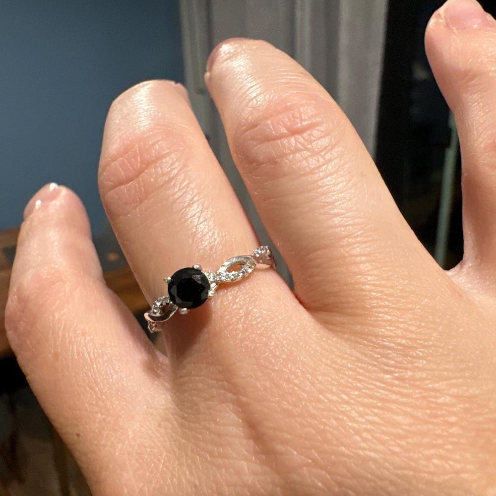 Natural Baguette Onyx Wedding Band Ring Promise Ring 925 Sterling Silver Art Deco Baguette Cut Black Onyx Anniversary Gifts For women