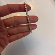 Tennis Bracelet, Gold Tennis Bracelet, Cubic Zirconia Tennis Bracelet, Dainty Bracelet, Diamond Bracelet, Gift for Her, Minimalist Bracelets