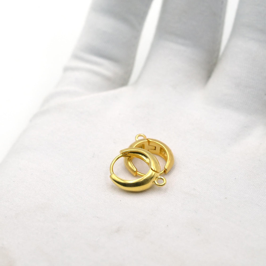 Gold Hoop Earrings Small Hoop Earrings Chunky Hoop Earrings Statement Earrings Small Chunky Hoops Gold Hoops Gold Earrings Gift for Her