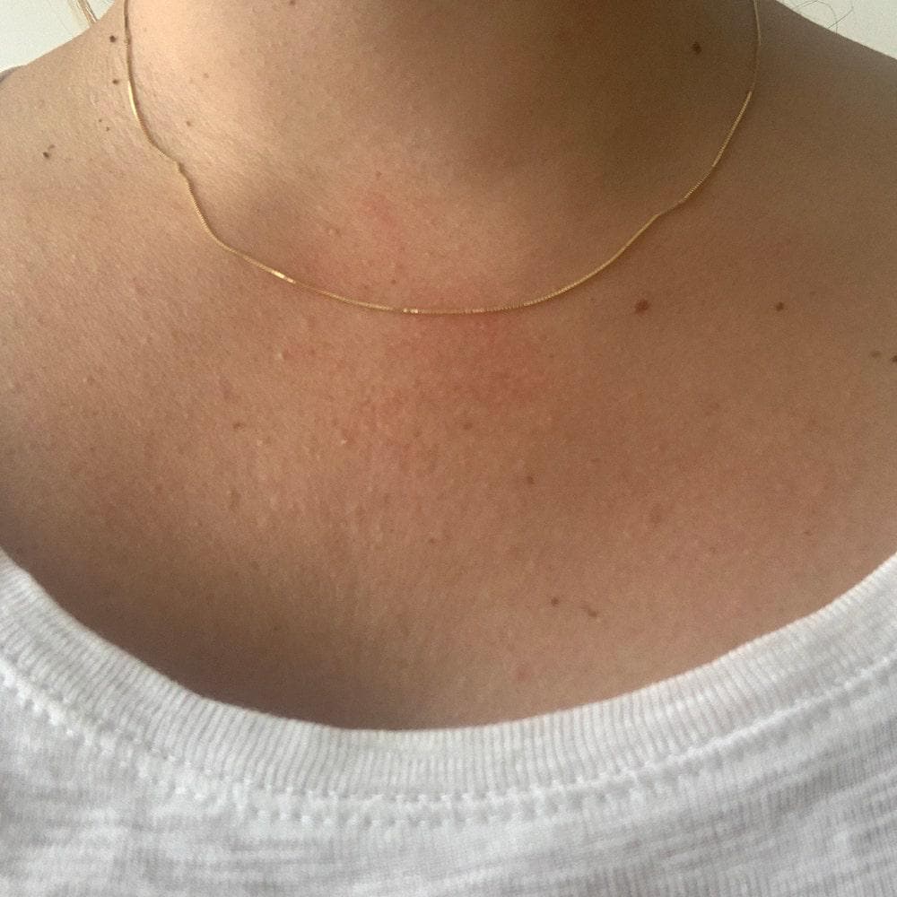 Gold Necklace, Solid Gold Chain, Tiny Gold Chain, Dainty Gold Chain, Solid Gold Necklace, Gift Necklace, 14k Solid Gold Necklace, Gold Chain