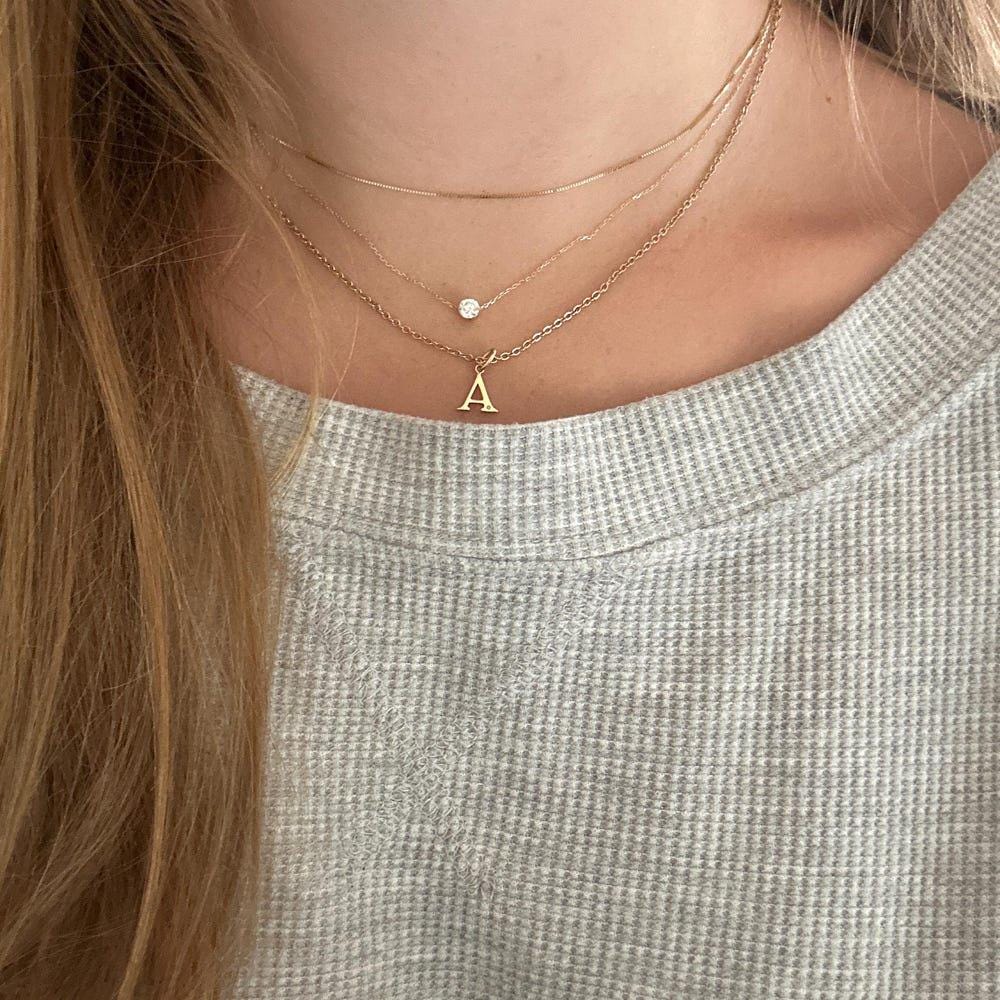 Gold Necklace, Solid Gold Chain, Tiny Gold Chain, Dainty Gold Chain, Solid Gold Necklace, Gift Necklace, 14k Solid Gold Necklace, Gold Chain