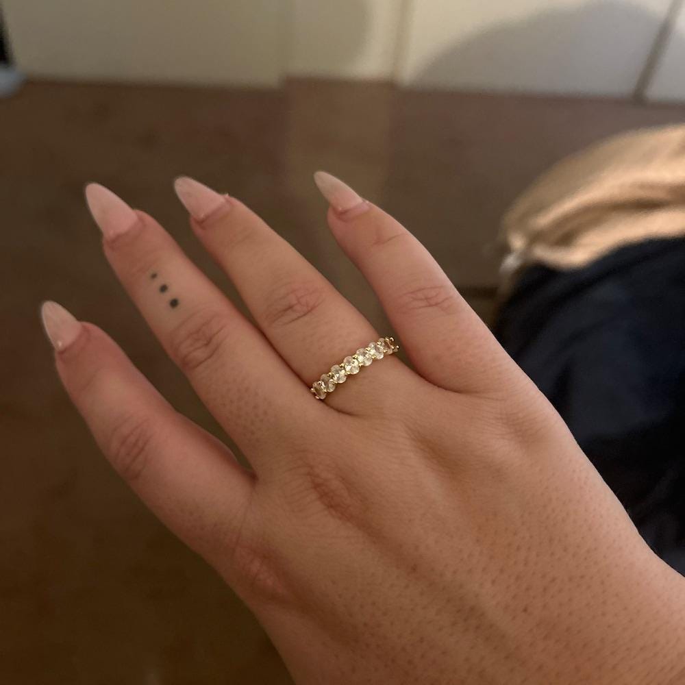 Oval Diamond Ring, Stacking Ring, Diamond Band, Wedding Band, Minimalist Ring, Dainty Ring, Stackable Ring, Gift for Her, CZ Rings for Women