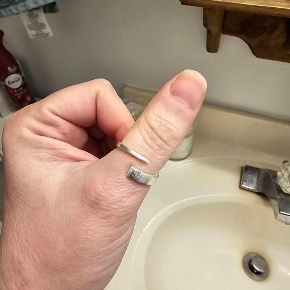 Hammered Wrap Ring, Sterling Silver Ring, Adjustable Silver Rings, Bypass Ring Silver, Textured Silver Ring, Silver Wrap Ring, Gift For Her